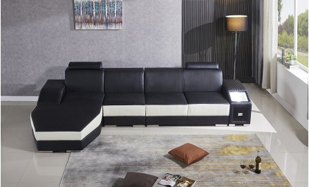 Duncan - Leather Sofa Lounge Set